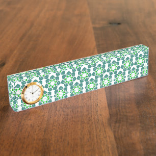 Bladpatroon, patroon van bladeren, groene bladeren naambordje
