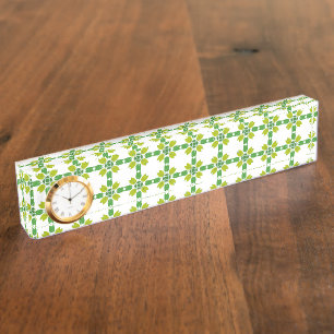 Bladpatroon, patroon van bladeren, groene bladeren naambordje