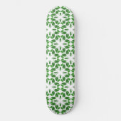 Bladpatroon, patroon van bladeren, groene bladeren persoonlijk skateboard (Voorkant)