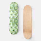 Bladpatroon, patroon van bladeren, groene bladeren persoonlijk skateboard (Voorkant)