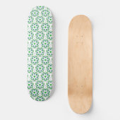 Bladpatroon, patroon van bladeren, groene bladeren persoonlijk skateboard (Voorkant)