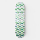 Bladpatroon, patroon van bladeren, groene bladeren persoonlijk skateboard (Voorkant)