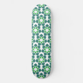 Bladpatroon, patroon van bladeren, groene bladeren persoonlijk skateboard (Voorkant)