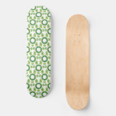 Bladpatroon, patroon van bladeren, groene bladeren persoonlijk skateboard (Voorkant)