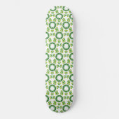 Bladpatroon, patroon van bladeren, groene bladeren persoonlijk skateboard (Voorkant)