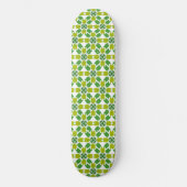 Bladpatroon, patroon van bladeren, groene bladeren persoonlijk skateboard (Voorkant)