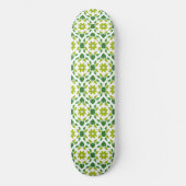 Bladpatroon, patroon van bladeren, groene bladeren persoonlijk skateboard (Voorkant)