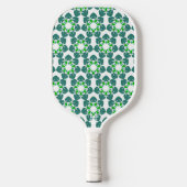 Bladpatroon, patroon van bladeren, groene bladeren pickleball paddle (Voorkant)