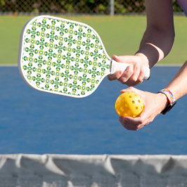 Bladpatroon, patroon van bladeren, groene bladeren pickleball paddle