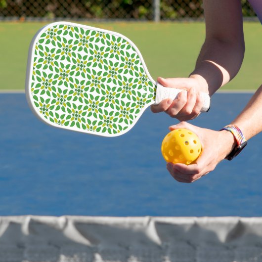 Bladpatroon, patroon van bladeren, groene bladeren pickleball paddle (Insitu)