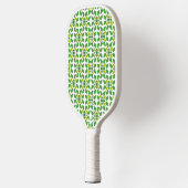 Bladpatroon, patroon van bladeren, groene bladeren pickleball paddle (Links)