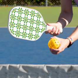 Bladpatroon, patroon van bladeren, groene bladeren pickleball paddle