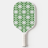 Bladpatroon, patroon van bladeren, groene bladeren pickleball paddle (Voorkant)