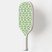 Bladpatroon, patroon van bladeren, groene bladeren pickleball paddle (Links)