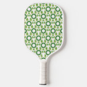 Bladpatroon, patroon van bladeren, groene bladeren pickleball paddle (Achterkant)