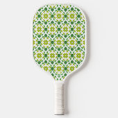 Bladpatroon, patroon van bladeren, groene bladeren pickleball paddle (Voorkant)