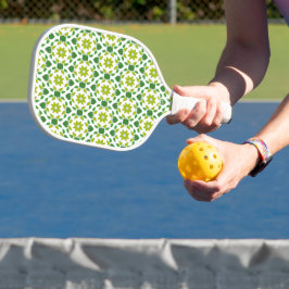 Bladpatroon, patroon van bladeren, groene bladeren pickleball paddle
