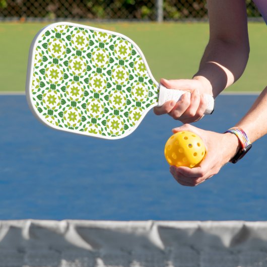 Bladpatroon, patroon van bladeren, groene bladeren pickleball paddle (Insitu)