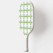 Bladpatroon, patroon van bladeren, groene bladeren pickleball paddle (Links)