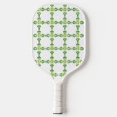 Bladpatroon, patroon van bladeren, groene bladeren pickleball paddle (Achterkant)