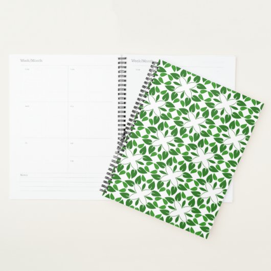 Bladpatroon, patroon van bladeren, groene bladeren planner (Display)