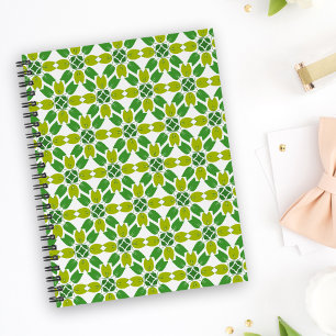 Bladpatroon, patroon van bladeren, groene bladeren planner
