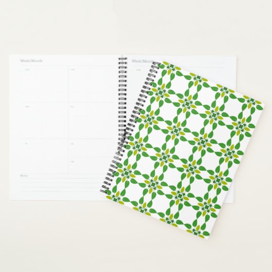 Bladpatroon, patroon van bladeren, groene bladeren planner (Display)