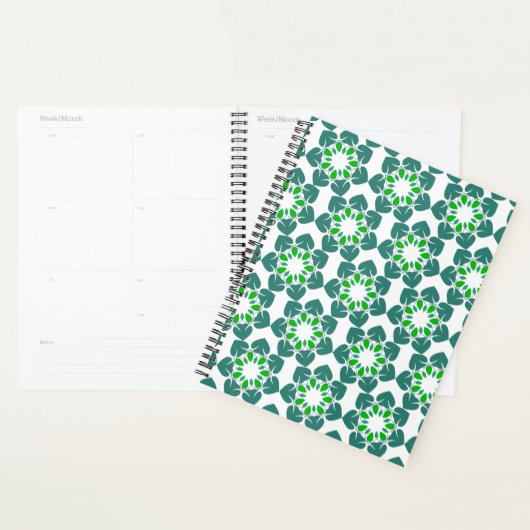 Bladpatroon, patroon van bladeren, groene bladeren planner (Display)