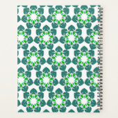Bladpatroon, patroon van bladeren, groene bladeren planner (Achterkant)