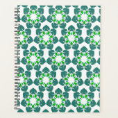 Bladpatroon, patroon van bladeren, groene bladeren planner (Voorkant)