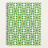 Bladpatroon, patroon van bladeren, groene bladeren planner (Voorkant)