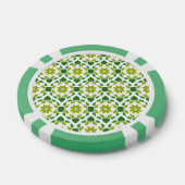 Bladpatroon, Patroon Van Bladeren, Groene Bladeren Poker Chips (Enkel)