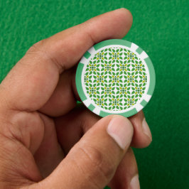 Bladpatroon, Patroon Van Bladeren, Groene Bladeren Poker Chips