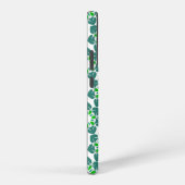 Bladpatroon, patroon van bladeren, groene bladeren samsung galaxy hoesje (Rechterkant)