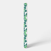 Bladpatroon, patroon van bladeren, groene bladeren samsung galaxy hoesje (Linkerkant)