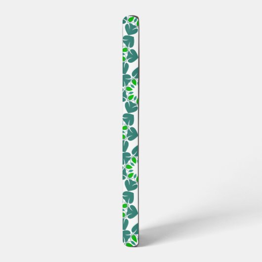 Bladpatroon, patroon van bladeren, groene bladeren samsung galaxy hoesje (Linkerkant)