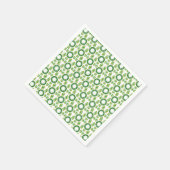 Bladpatroon, patroon van bladeren, groene bladeren servet (Hoek)