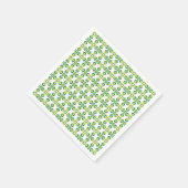 Bladpatroon, patroon van bladeren, groene bladeren servet (Hoek)