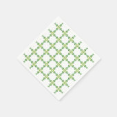 Bladpatroon, patroon van bladeren, groene bladeren servet (Hoek)