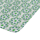 Bladpatroon, patroon van bladeren, groene bladeren snijplank (Hoek)