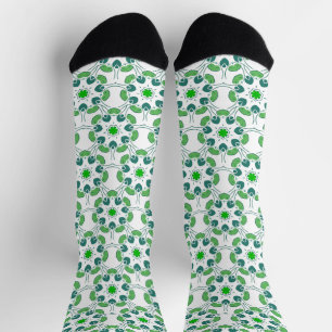 Bladpatroon, Patroon Van Bladeren, Groene Bladeren Sokken