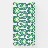 Bladpatroon, patroon van bladeren, groene bladeren spandoek (Verticaal)