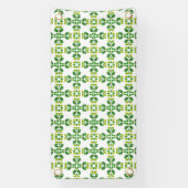 Bladpatroon, patroon van bladeren, groene bladeren spandoek (Verticaal)