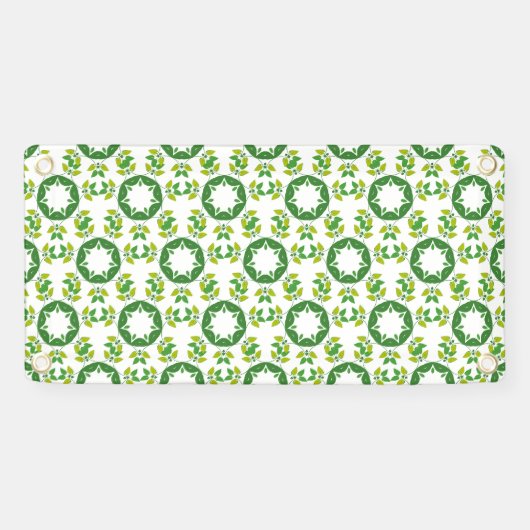 Bladpatroon, patroon van bladeren, groene bladeren spandoek (Horizontaal)