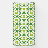 Bladpatroon, patroon van bladeren, groene bladeren spandoek (Verticaal)