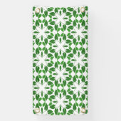 Bladpatroon, patroon van bladeren, groene bladeren spandoek (Verticaal)