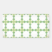 Bladpatroon, patroon van bladeren, groene bladeren spandoek (Horizontaal)