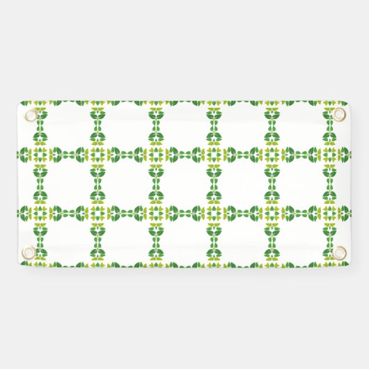 Bladpatroon, patroon van bladeren, groene bladeren spandoek (Horizontaal)