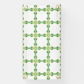 Bladpatroon, patroon van bladeren, groene bladeren spandoek (Verticaal)