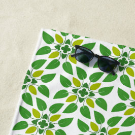 Bladpatroon, Patroon Van Bladeren, Groene Bladeren Strandlaken